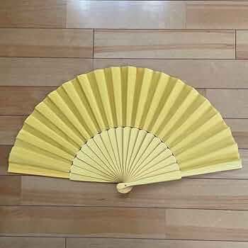 Amazon.co.jp: フラメンコ アバニコ 扇子 黄色 スペイン製